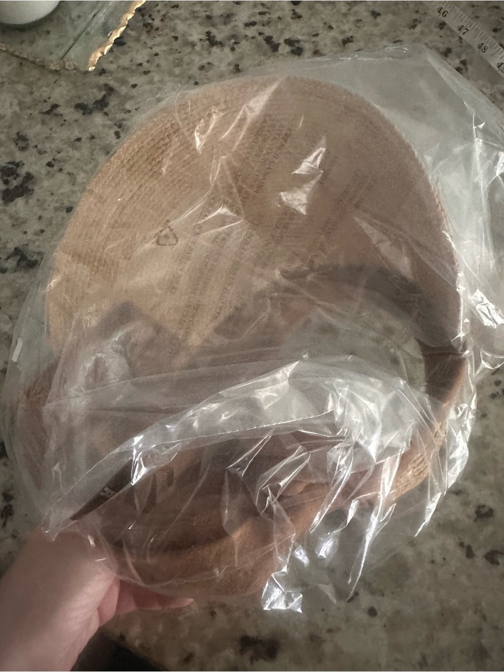 Lack Of Color Linen Visor in Natural And Cinnamon - Picture 6 of 6